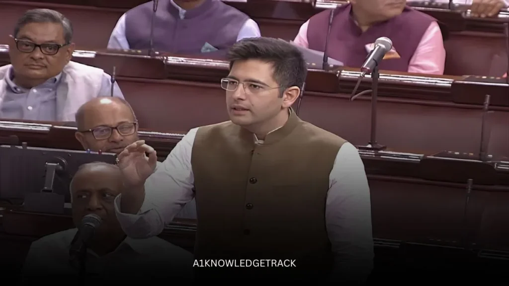 Raghav Chadha speaking in Parliament